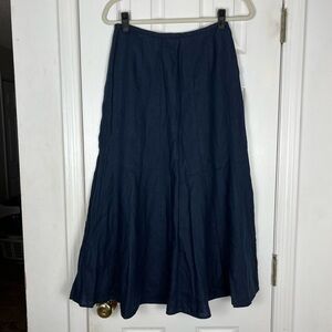 Talbots Navy Midi Skirt